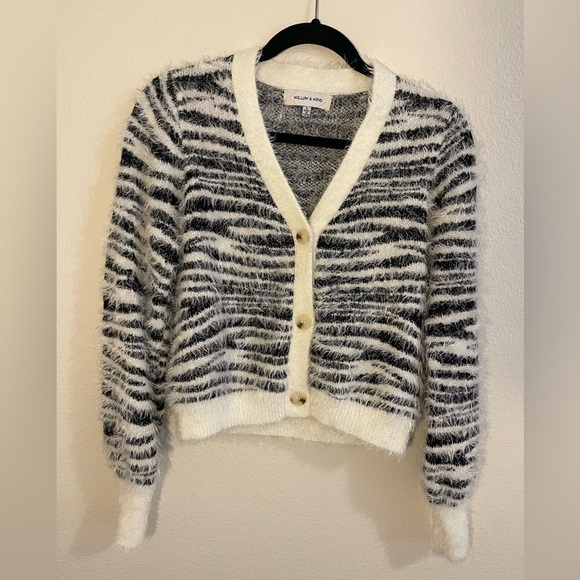 Cozy Knit Zebra Sweater - Picture 1 of 5